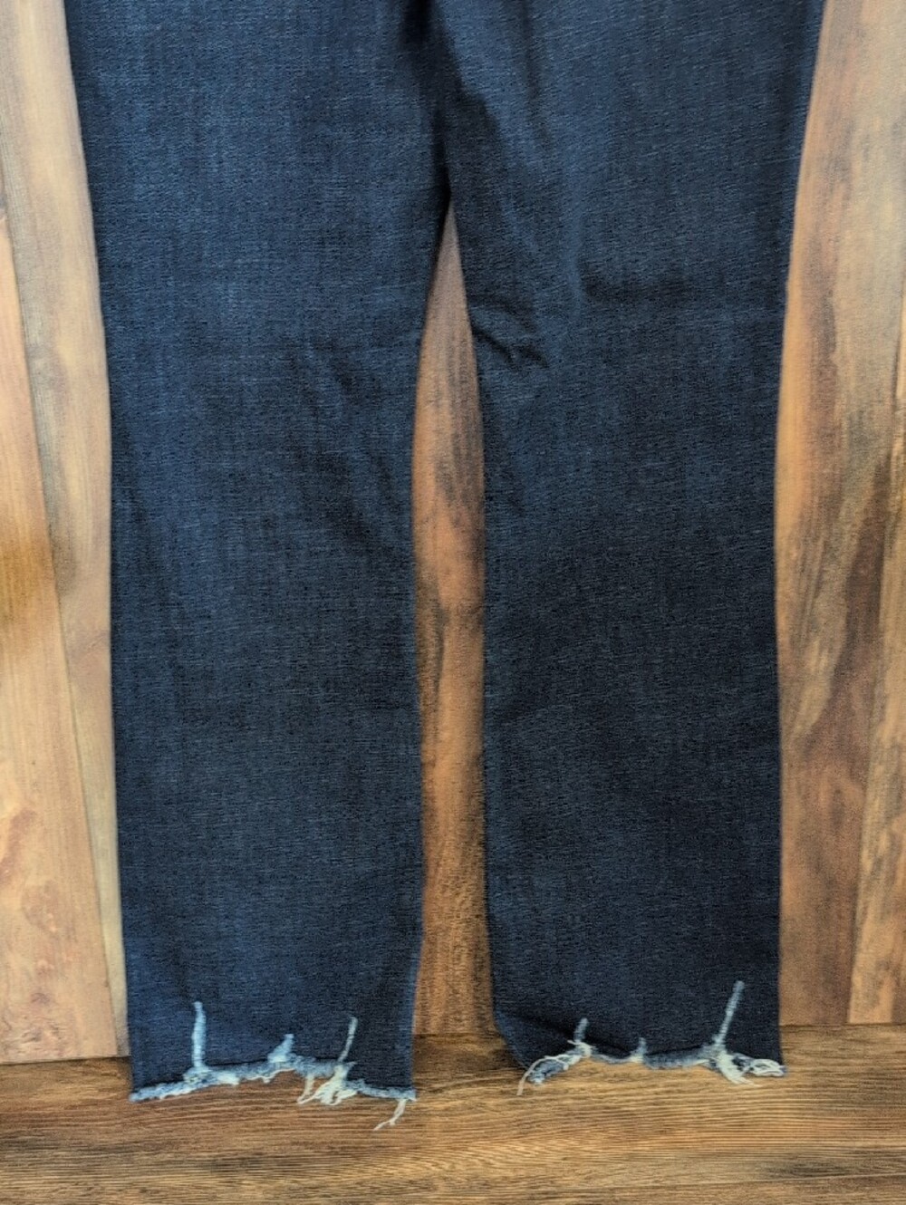 Judy Blue Dark Indigo Boot Cut Jeans with Frayed Hem 15/32 W286 - Picture 6 of 9